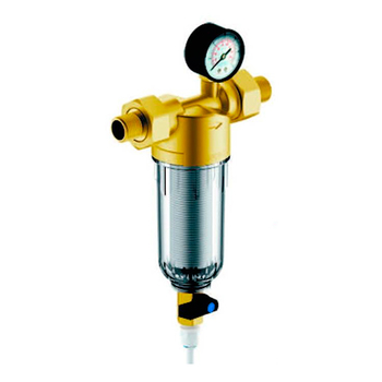 Магистральный фильтр Гейзер Бастион 112 с манометром для холодной воды 1/2 - Фильтры для воды - Магистральные фильтры - Магазин электроприборов Точка Фокуса